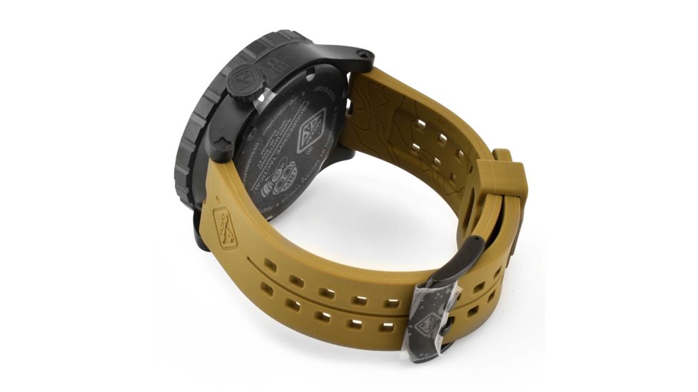 Hazard 4 Heavy Water Diver, 50mm Black Titanium GMT Watch with Tritium, Black Dial, Earth Texts, Green/Yellow Tritium, HWD-TIPV-G-E-KE-GGYG