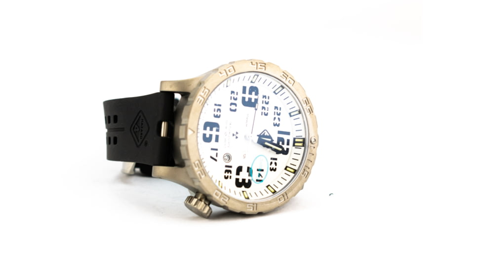 Hazard 4 Heavy Water Diver Snowfield B Unisex Analog Watch, 50mm, Silver, HWD-TI-WK-GGYG