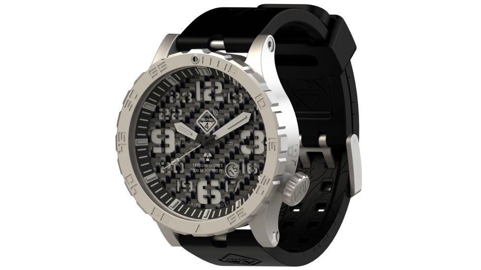 Hazard 4 HeavyWaterDiver Carbon A, Silver, HWD-TI-FW-BBRB