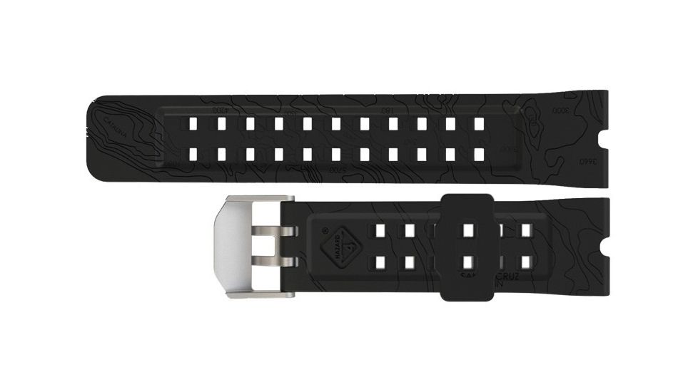 Hazard 4 HeavyWater Diver Titanium Tritium Dive Watch,Black Dial, White Graphics,Green Bezel,Nylon Strap WAT-HWD-TI-KW-GGYG