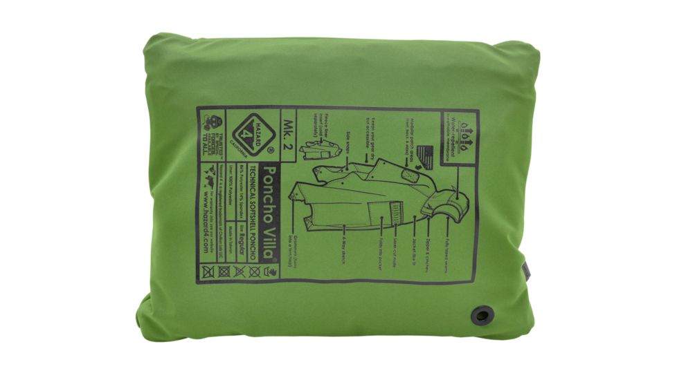 Hazard 4 Poncho Villa Softshell Poncho, OD Green, APR-PNVL-R-ODG