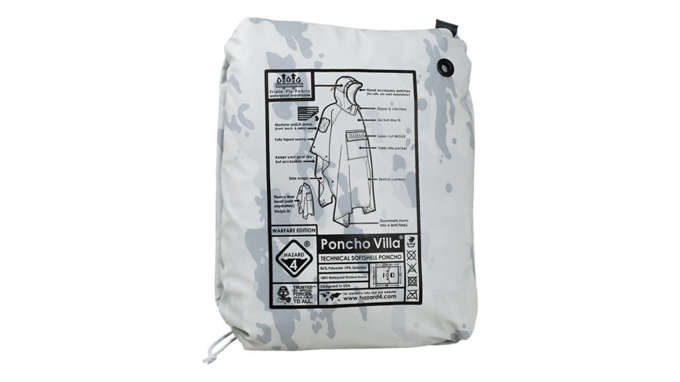 Hazard 4 PonchoVilla Warfare Edition, Arctic Camo, APR-PNVW-SCW