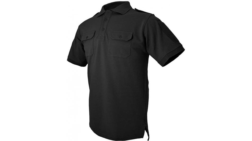 Hazard 4 QuickDry LEO Uniform Polo Shirt - Men's, Black, Small, APR-QDLEO-BLK-S