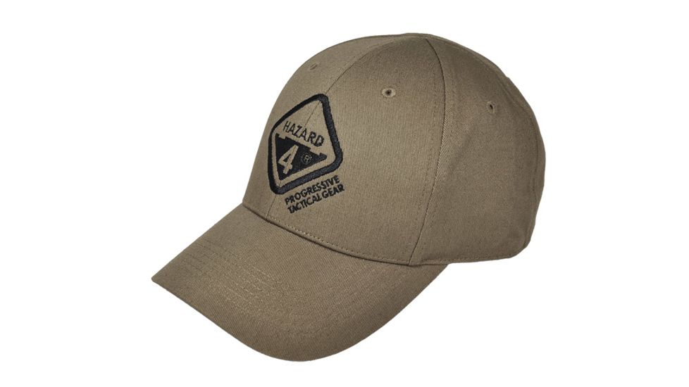 Hazard 4 Embroidered Logo Cap, Coyote, HDG-H4CAP-CYT