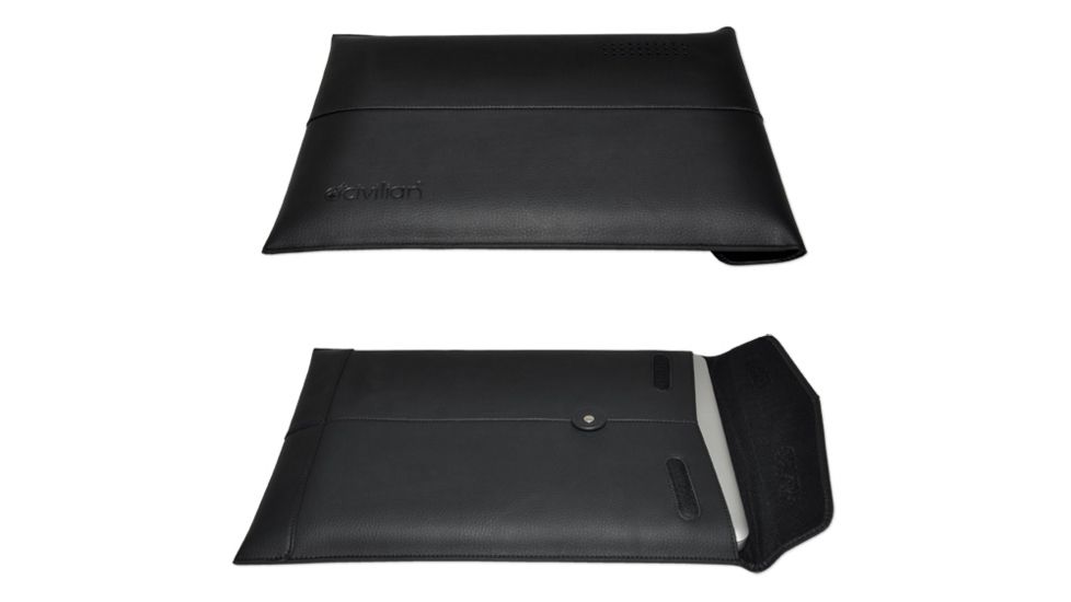 Hazard4 Manila-11 Leather Sleeve for Mac 11in., Black COM-MLA11-BLK