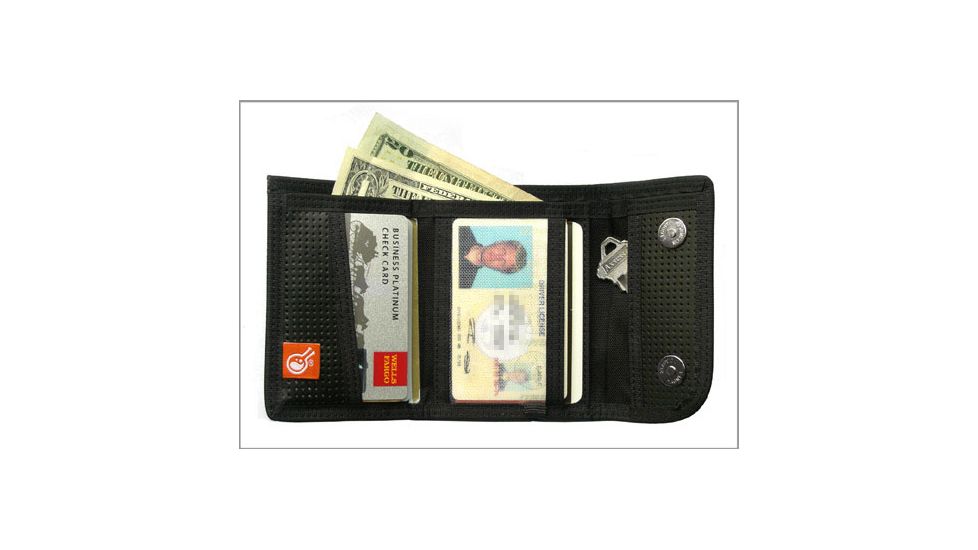 Hazard4 Secure Clip Wallet, Leather - Black WLT-CLP-LTR