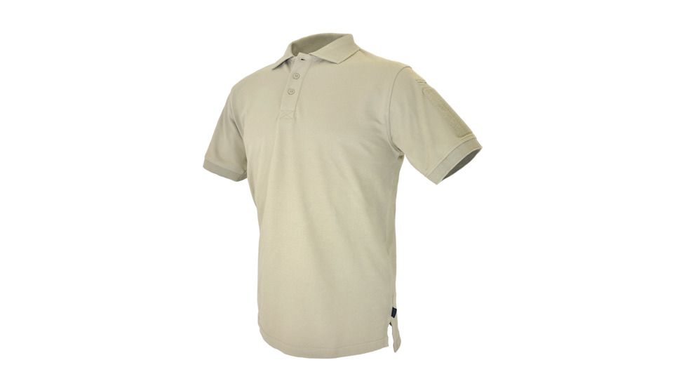 Hazard 4 Undervest Plain Front Polo Shirt - Men's, Tan, Large, APR-UDV-TAN-L