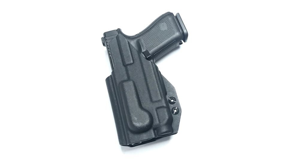 Hazmat Holster Works LB1 IWB/AIWB Kydex Holster,Glock 19/17 w/ Streamlight TLR-7,Right Hand Black, 10013