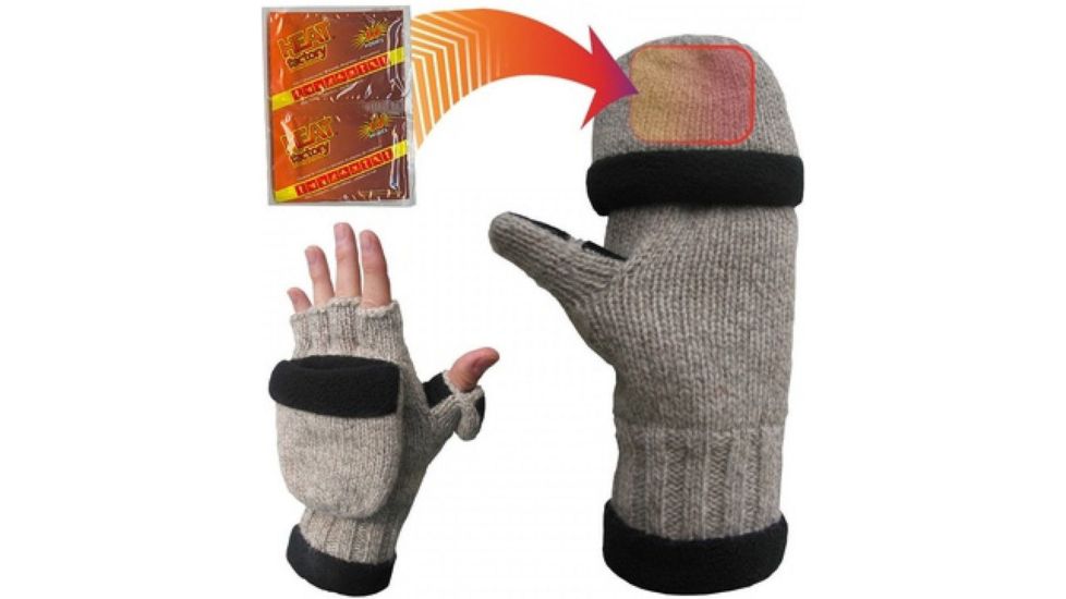 Heat Factory Ragg Wool Glove - Men's, Wheat HEA994M