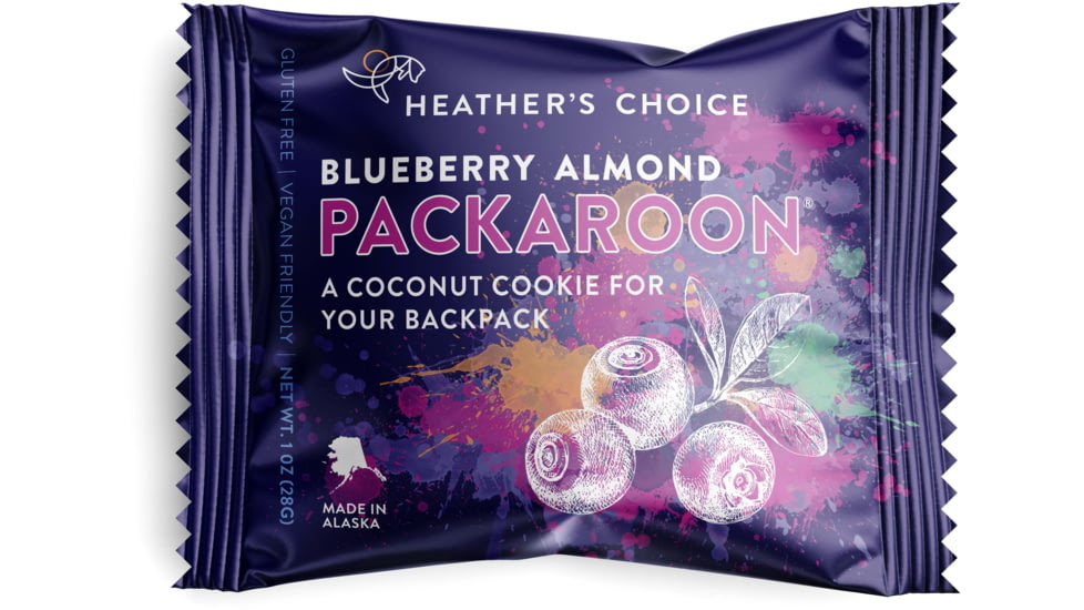 Heather's Choice Blueberry Almond Packaroon, 28g, Gluten Free, Blueberry Almond