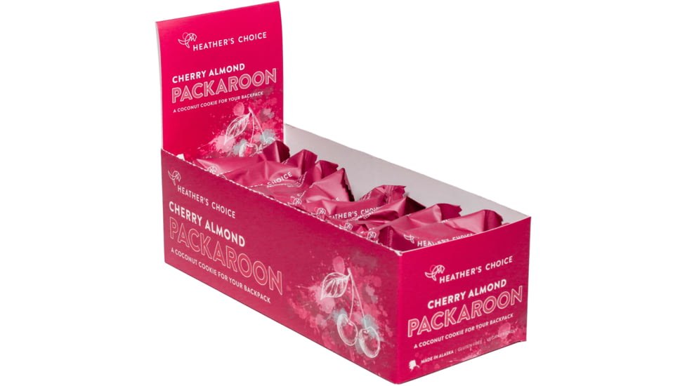 Heather's Choice Cherry Almond Packaroon, 28g, Gluten Free, Cherry Almond