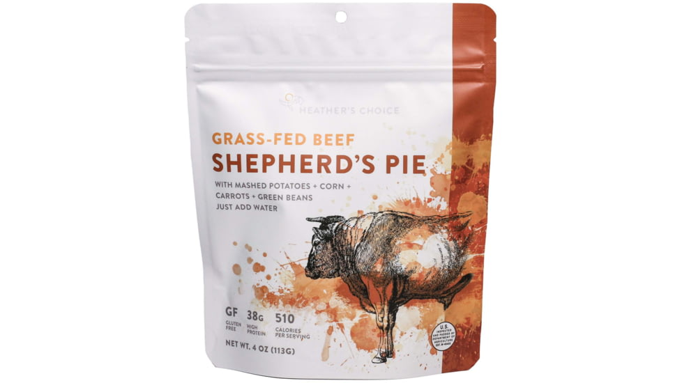 Heather's Choice Grass-Fed Beef Shepherd'S Pie Dehydrated Dinner, 113g, 38g Of Protein, Grass-Fed Beef Shepherd's Pie