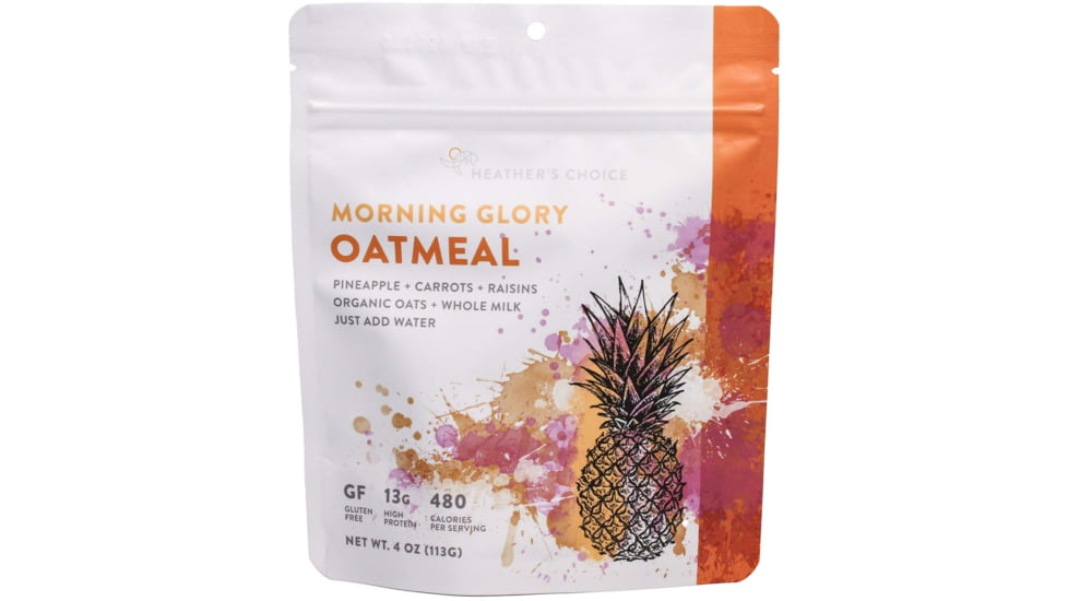 Heather's Choice Morning Glory Oatmeal Dehydrated Breakfast, 113g, 13g Of Protein, Morning Glory Oatmeal