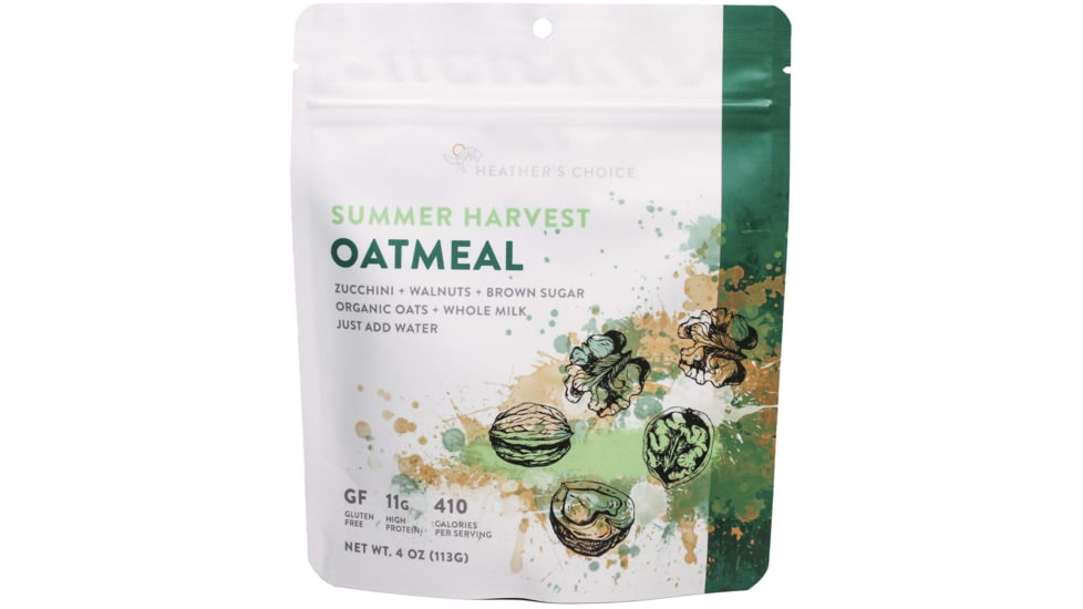 Heather's Choice Summer Harvest Oatmeal Dehydrated Breakfast, 113g, Gluten Free, Summer Harvest Oatmeal