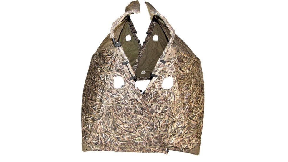 Heavy Hauler Outdoor Gear HUB Blind Front Flip Down Cover/Lid, Mossy Oak Shadow Grass Blades, 01512F