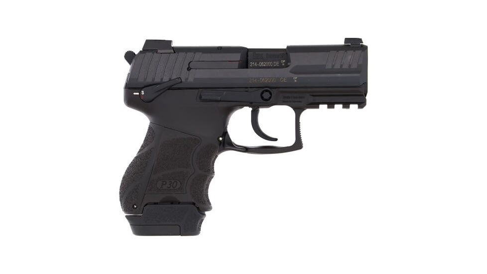 Heckler &amp; Koch P30Sk V3 DA/SA Trigger Semi Auto Pistol with Manual Safety, 9mm Luger, 3.27 in Barrel