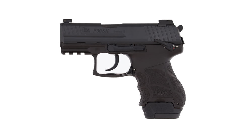 Heckler &amp; Koch P30Sk V3 DA/SA Trigger Semi Auto Pistol with Manual Safety, 9mm Luger, 3.27 in Barrel