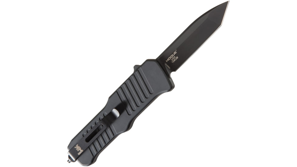 Heckler &amp; Koch Auto Hk Mini Incursion OTF Automatic Folding Knives w/ Glass breaker, 3in, Black PVD Coated 154CM Stainless Tanto Blade, Black Anodized Aluminum Handle, 54046