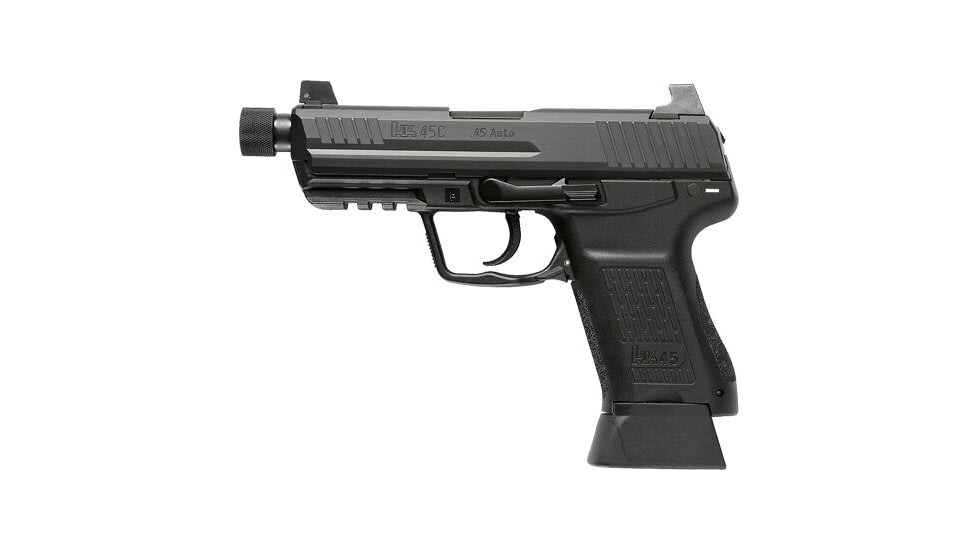 Heckler &amp; Koch HK45 Compact Tactical V7 Dao Semi Auto Pistol, 45 ACP, 4.57 in Barrel
