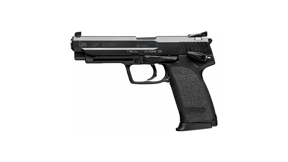Heckler &amp; Koch USP45 Expert V1 DA/SA Semi Auto Pistol, 45 ACP, 5.19 in Barrel