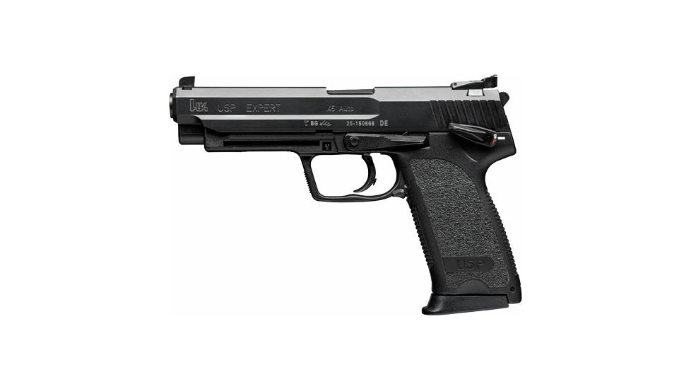 Heckler &amp; Koch USP45 Expert V1 DA/SA Semi Auto Pistol, 45 ACP, 5.19 in Barrel