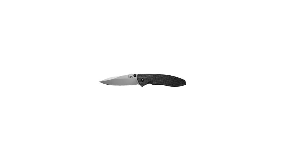 Heckler &amp; Koch Nitrous Blitz Folding Knife, Plain Edge, Satin Blade 14460