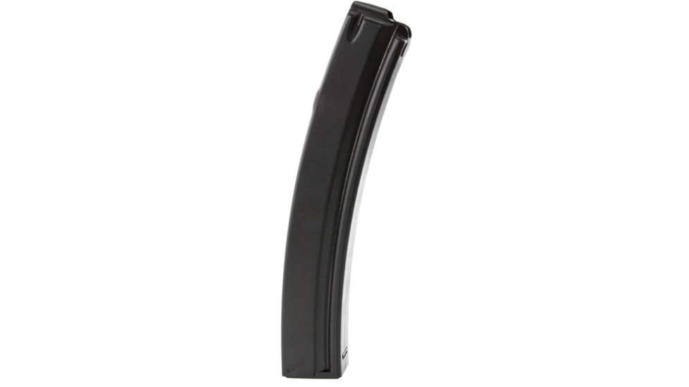 Heckler &amp; Koch Pistol Magazine, SP5/SP5K, 9mm Luger, 30 Round, Black, 1 Pack, Steel, 206349S-30RD