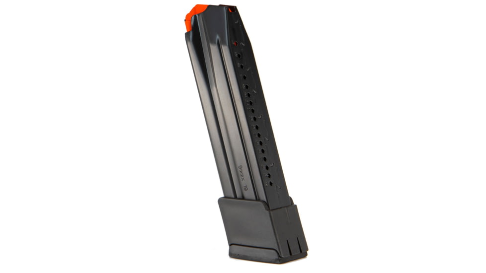 Heckler &amp; Koch Pistol Magazine, VP9/P30, 9mm Luger, 20 Round, Black, 1 Pack, Steel, 50256715-20RD