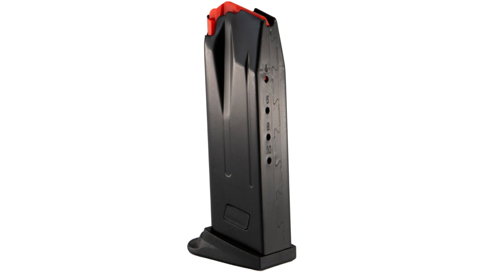 Heckler &amp; Koch Pistol Magazine w/ Extended Floorplate, P2000/USP40 Compact, .40 S&amp;W, 10 Round, Black, 1 Pack, Steel, 50259082-10RD
