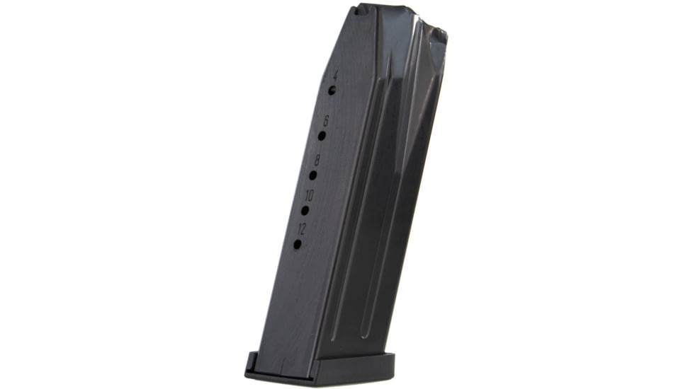 Heckler &amp; Koch Pistol Magazine w/ Extended Floorplate, P2000/USP40 Compact, .40 Cal, 12 Rounds, Black, 50259085-12RD