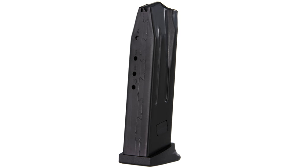 Heckler &amp; Koch Pistol Magazine w/ Extended Floorplate, P2000/USP9 Compact, 9mm, 10 Rounds, Black, 50259084-10RD