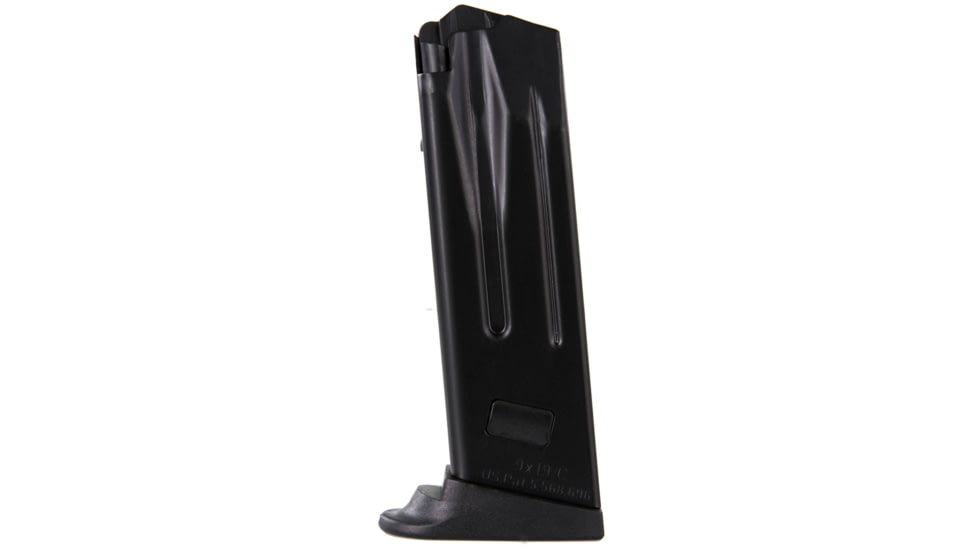 Heckler &amp; Koch Pistol Magazine w/ Extended Floorplate, P2000/USP9 Compact, 9mm, 10 Rounds, Black, 50259084-10RD