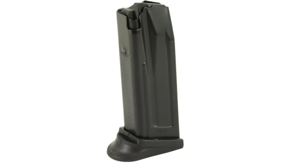 Heckler &amp; Koch Pistol Magazine w/ Extended Floorplate, P2000SK, 9mm, 10 Rounds, Black, 50223214-10RD