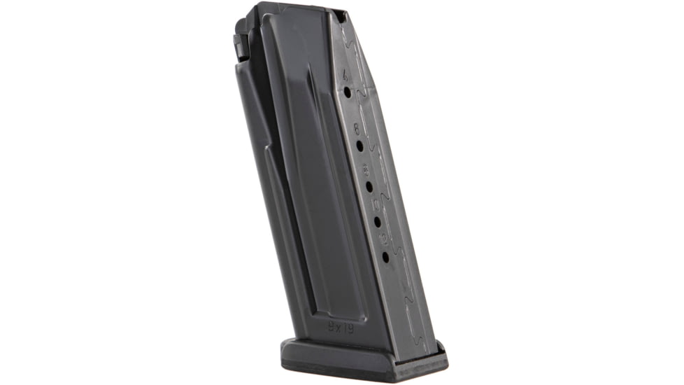 Heckler &amp; Koch Pistol Magazine w/ Flush Floorplate, VP9SK/P30SK, 9mm, 12 Rounds, Black, 50256714-12RD