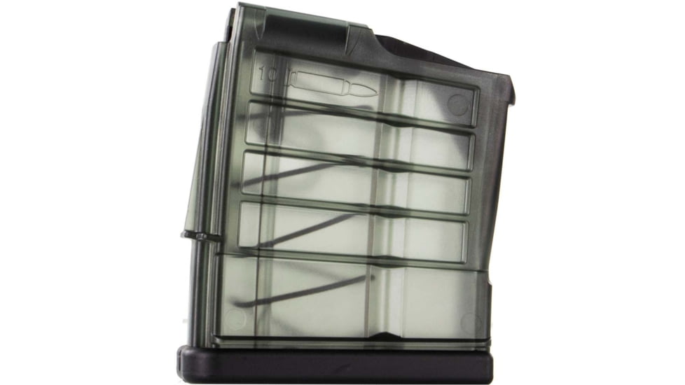 Heckler &amp; Koch Rifle Magazine, MR762, 7.62mm, 10 Round, Clear, 1 Pack, Polymer, 10, 234690S