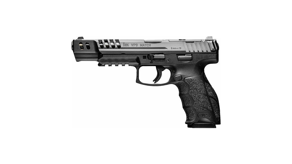 Heckler &amp; Koch VP9 Match Push Button O-RDY Semi Auto Pistol, 9mm Luger, 5.51 in Barrel