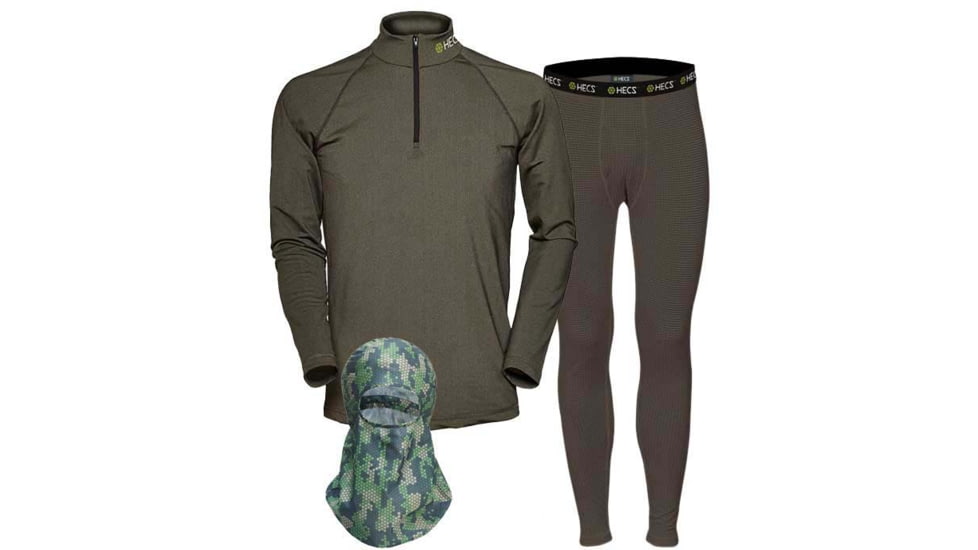 HECS Hunting High Performance Hunting Base Layer 2XL 3 Piece System - Mens, 1236513407