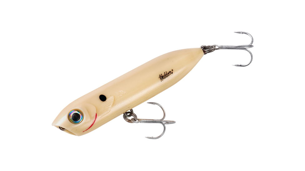 Heddon Chug'n Spook Jr Topwater Walking Bait, 3.5in, 1/2oz, Bone/Shad Dot, X9536435