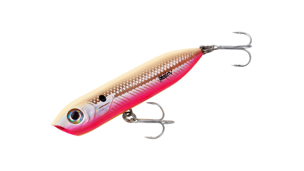 Heddon Chug'n Spook Jr Topwater Walking Bait, 3.5in, 1/2oz, Ham Bone Flash, X9536436