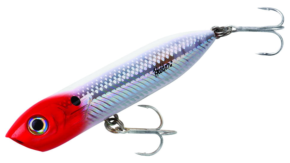 Heddon Chugn Spook Jr. Topwater Bait, Floating, 1/2oz, 3-1/2in, Red Head Flash, X9536439