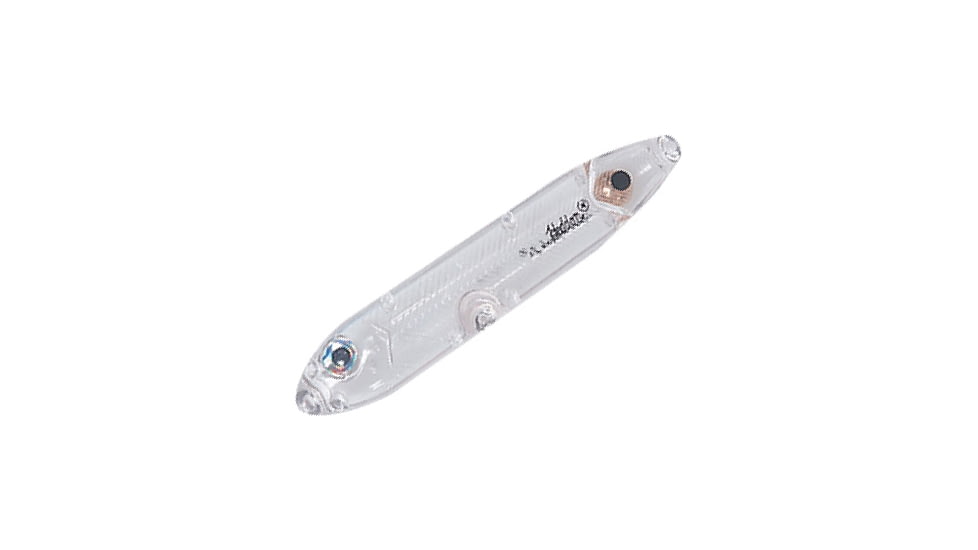 Heddon Super Spook Topwater Walking Bait, 5in, 7/8oz, Clear, X925603