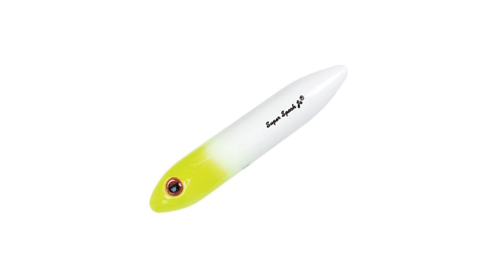 Heddon Super Spook Topwater Walking Bait, 5in, 7/8oz, White Chartreuse, X925621