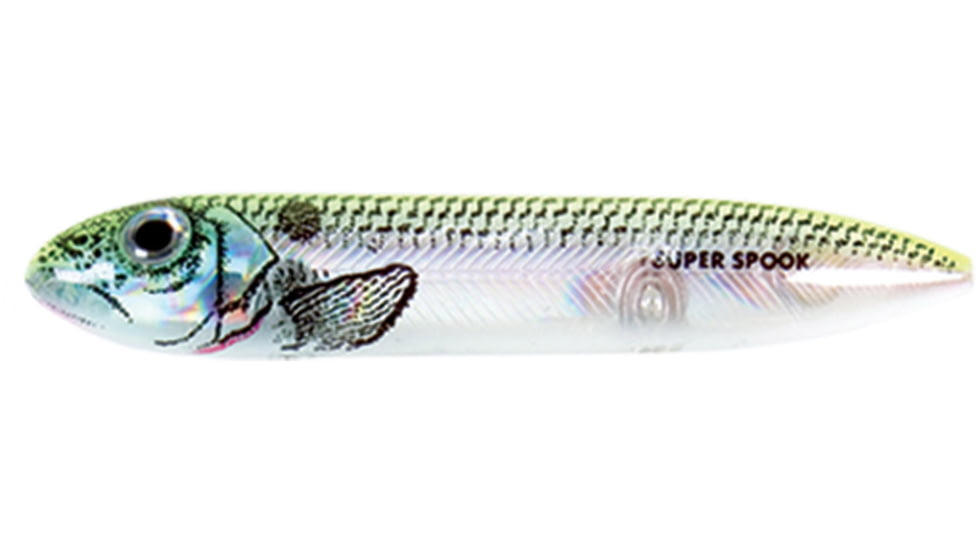 Heddon Super Spook Topwater Walking Bait, 5in, 7/8oz, Okie Shad, X9256HOS