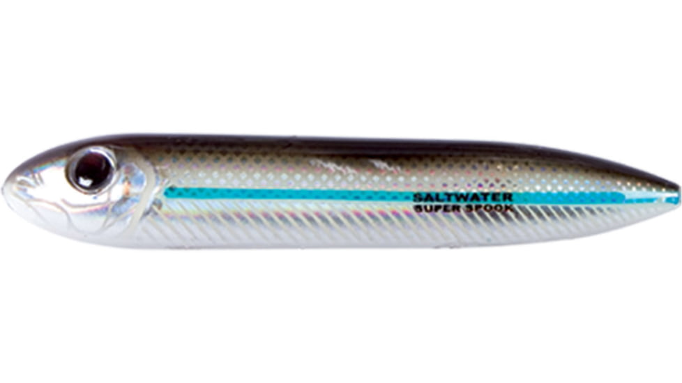 Heddon Super Spook Topwater Bait, Floating, 7/8oz, 5in, Silver Mullet, X9256SM