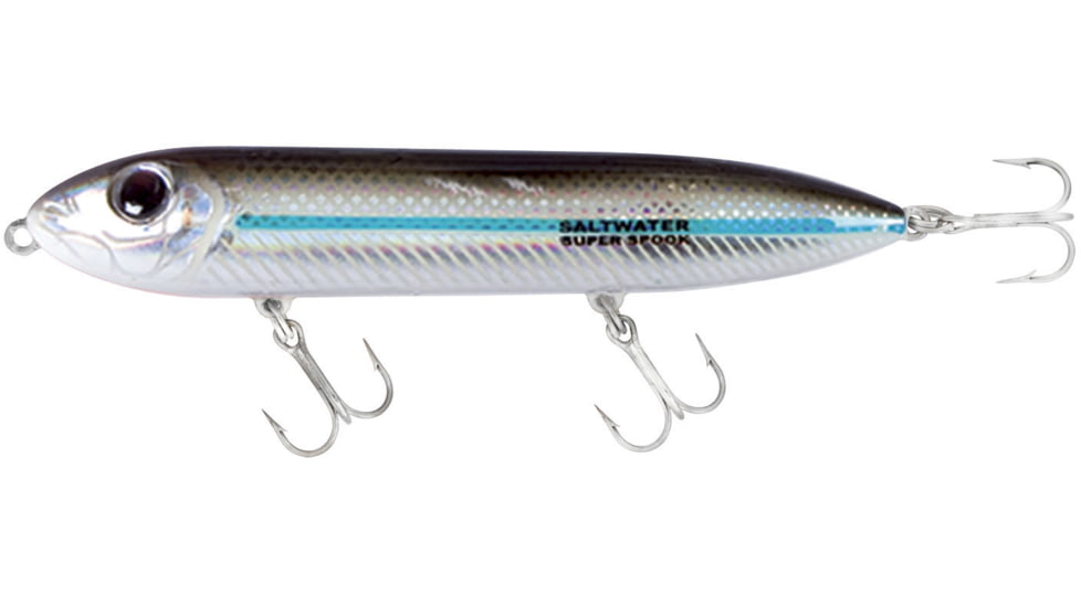 Heddon Super Spook XT Topwater Bait, Floating, 1oz, 5in, Silver Mullet, 8/Pack, XSW9256438