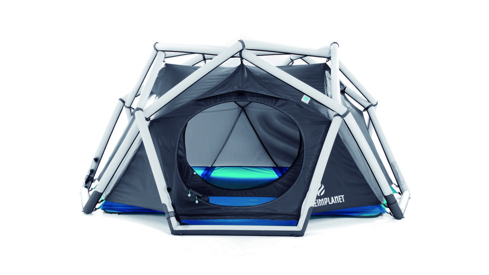 Heimplanet The Cave Tent - Light Grey/Dark Grey/Ocean Blue