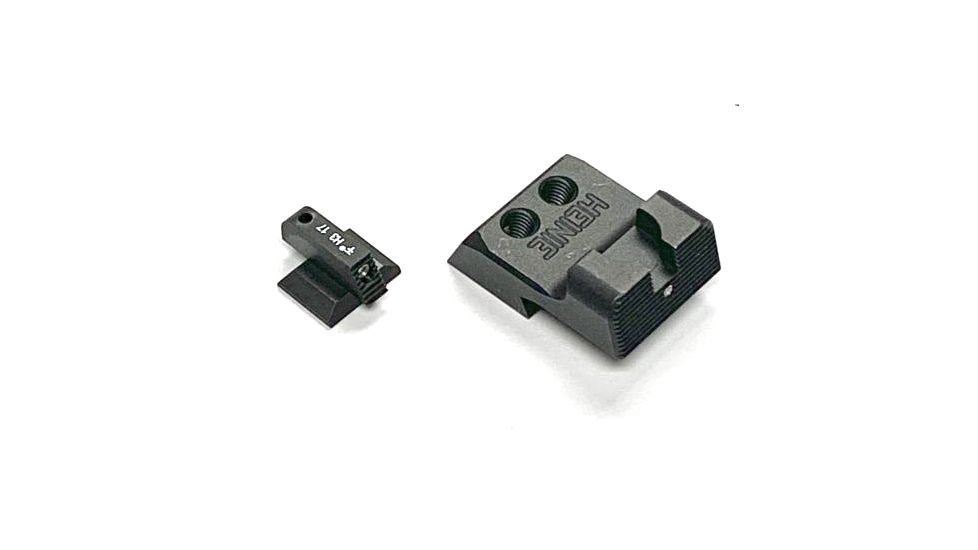 USED Heinie Dan Wesson 1911 &amp; Commander Ledge Straight Eight Night Sight Set, Black, 3735L, EDEMO1