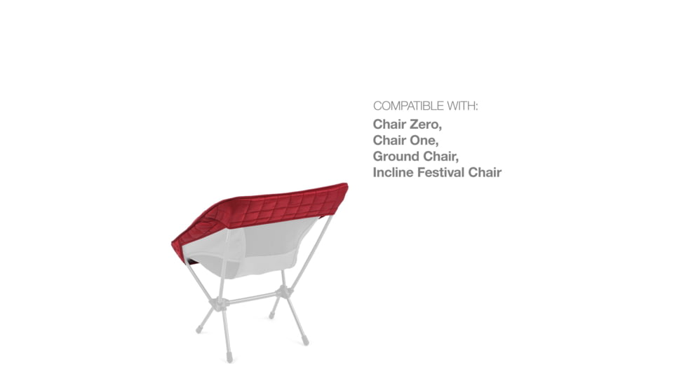 Helinox Chair One Reversible Seat Warmer, Scarlet/Iron, 12457