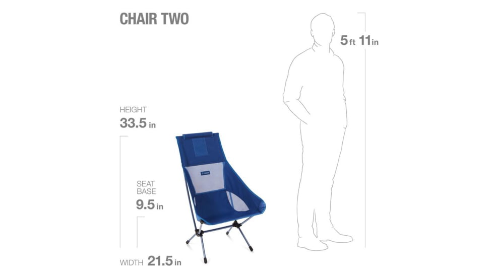 Helinox Chair Two, Blue Block, 12882R1