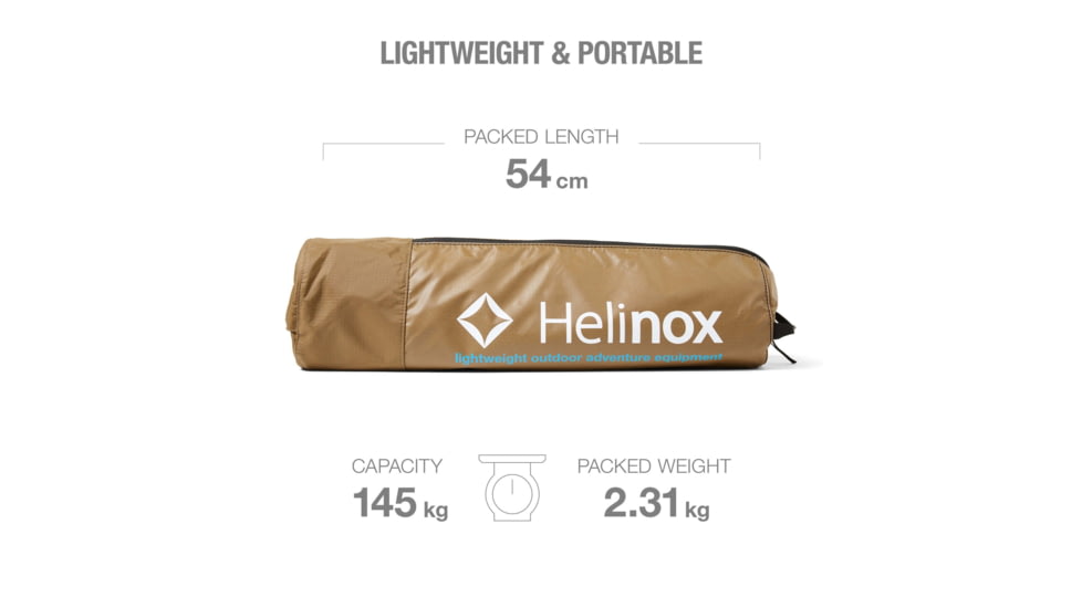 Helinox Cots One Convertible, Coyote Tan, 10645R2